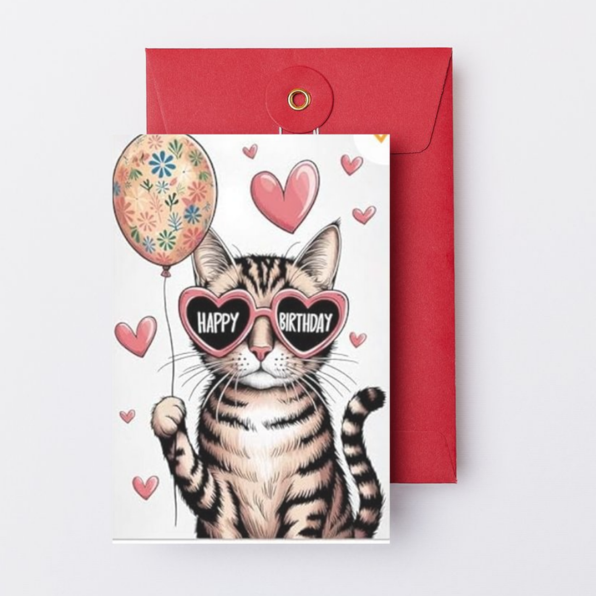Happy Birthday - cat with sunglasses