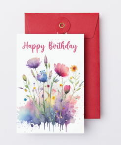 Happy Birthday - garden of flowers