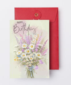 Happy Birthday - bouquet of  daisies